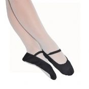 Boys Black CANVAS Ballet Shoes - Pre-sewn Elastics